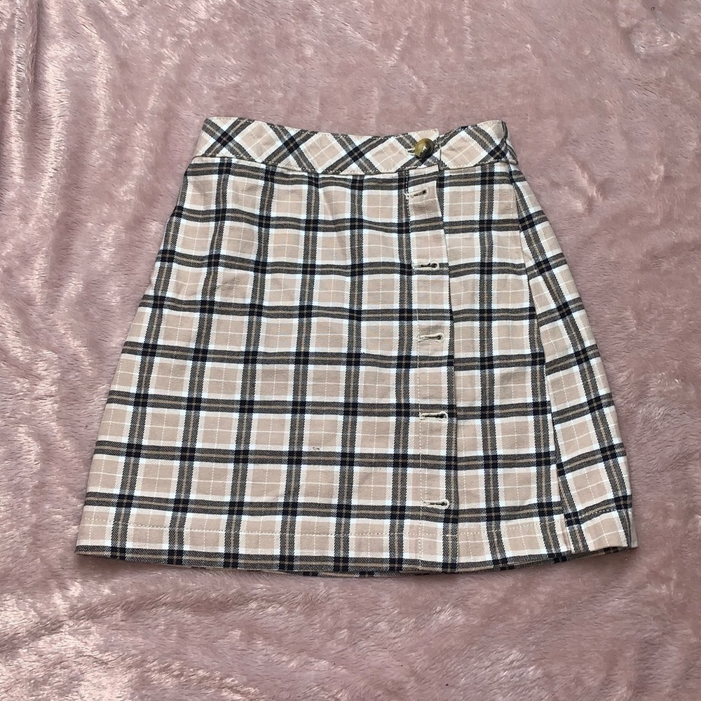 Plaid Mini Skirt